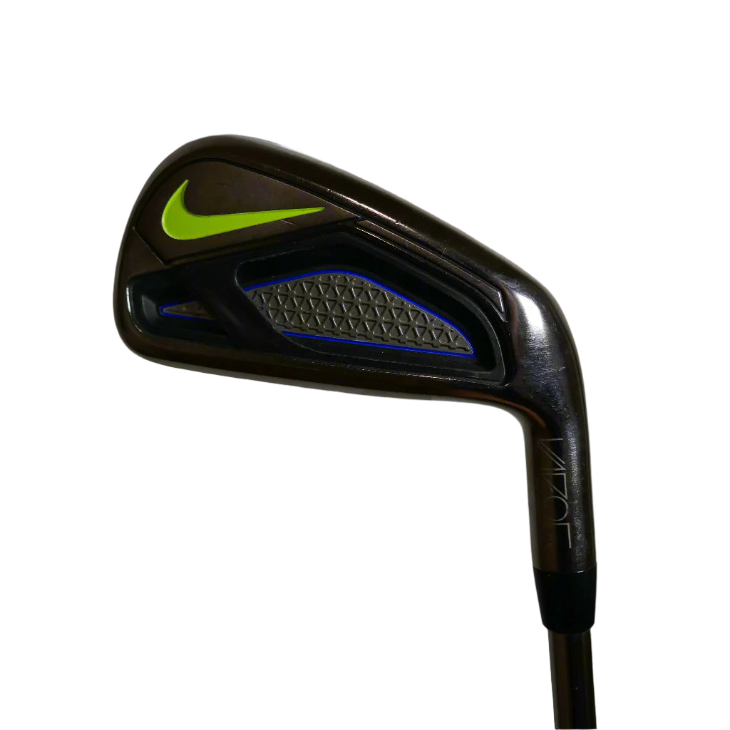 Golf club with a Nike logo on a plain background